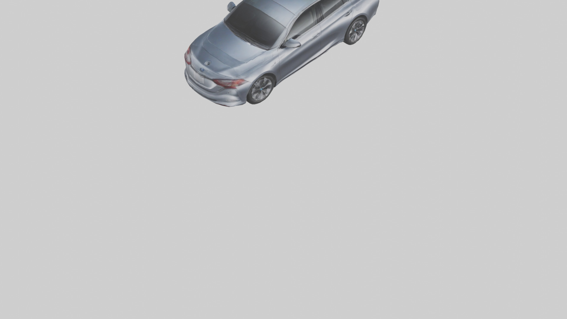 Hightech Hybrid Sedan model Low-poly 3D model_4