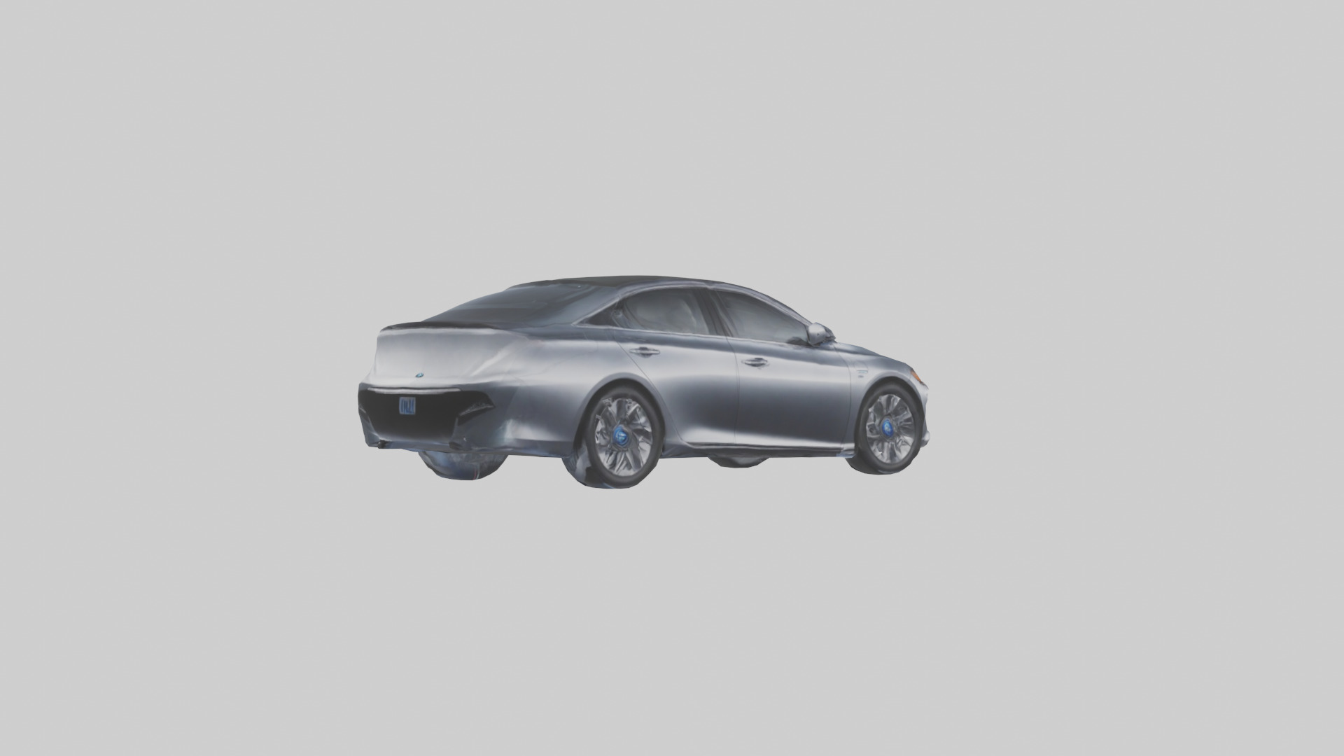 Hightech Hybrid Sedan model Low-poly 3D model_8