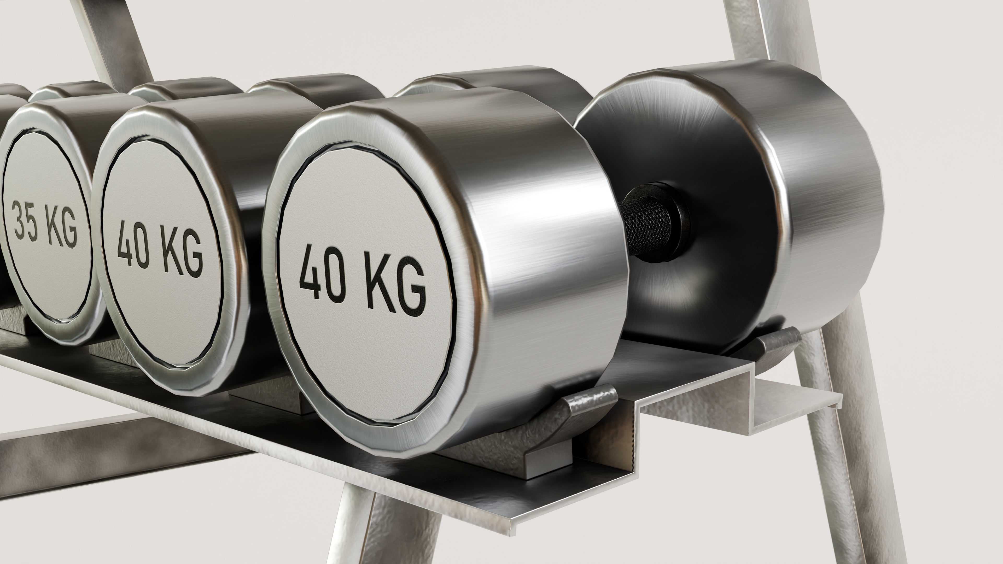 GYM Weights 3D Model Collection_41