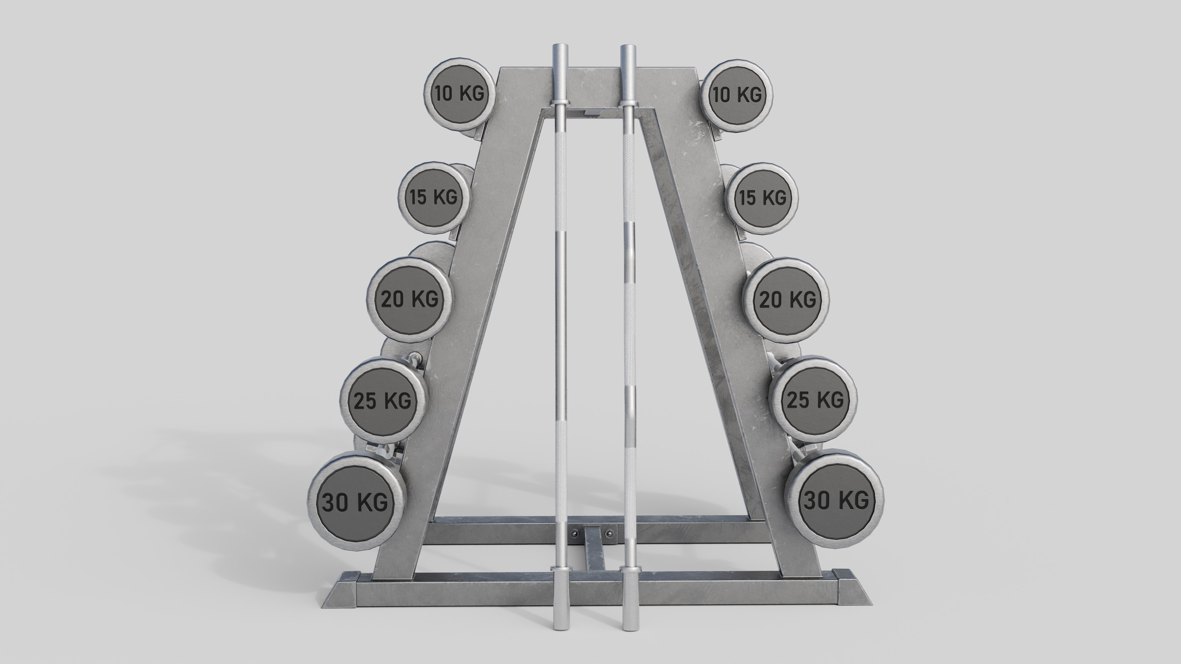 GYM Weights 3D Model Collection_4