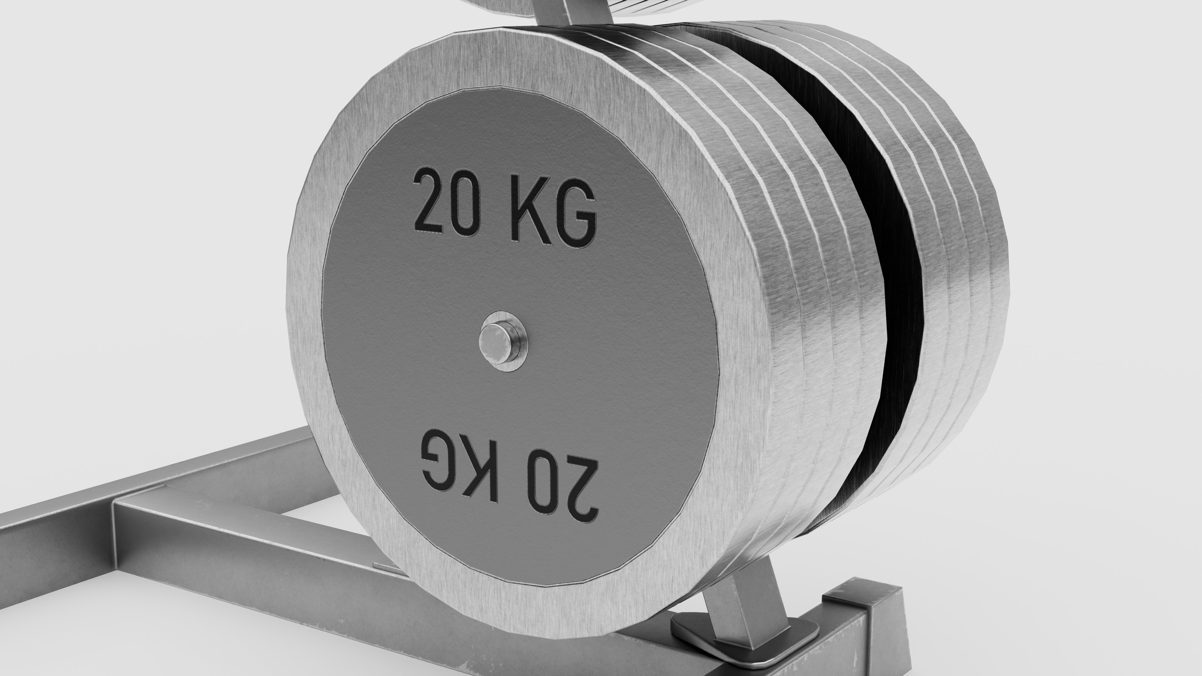 GYM Weights 3D Model Collection_29