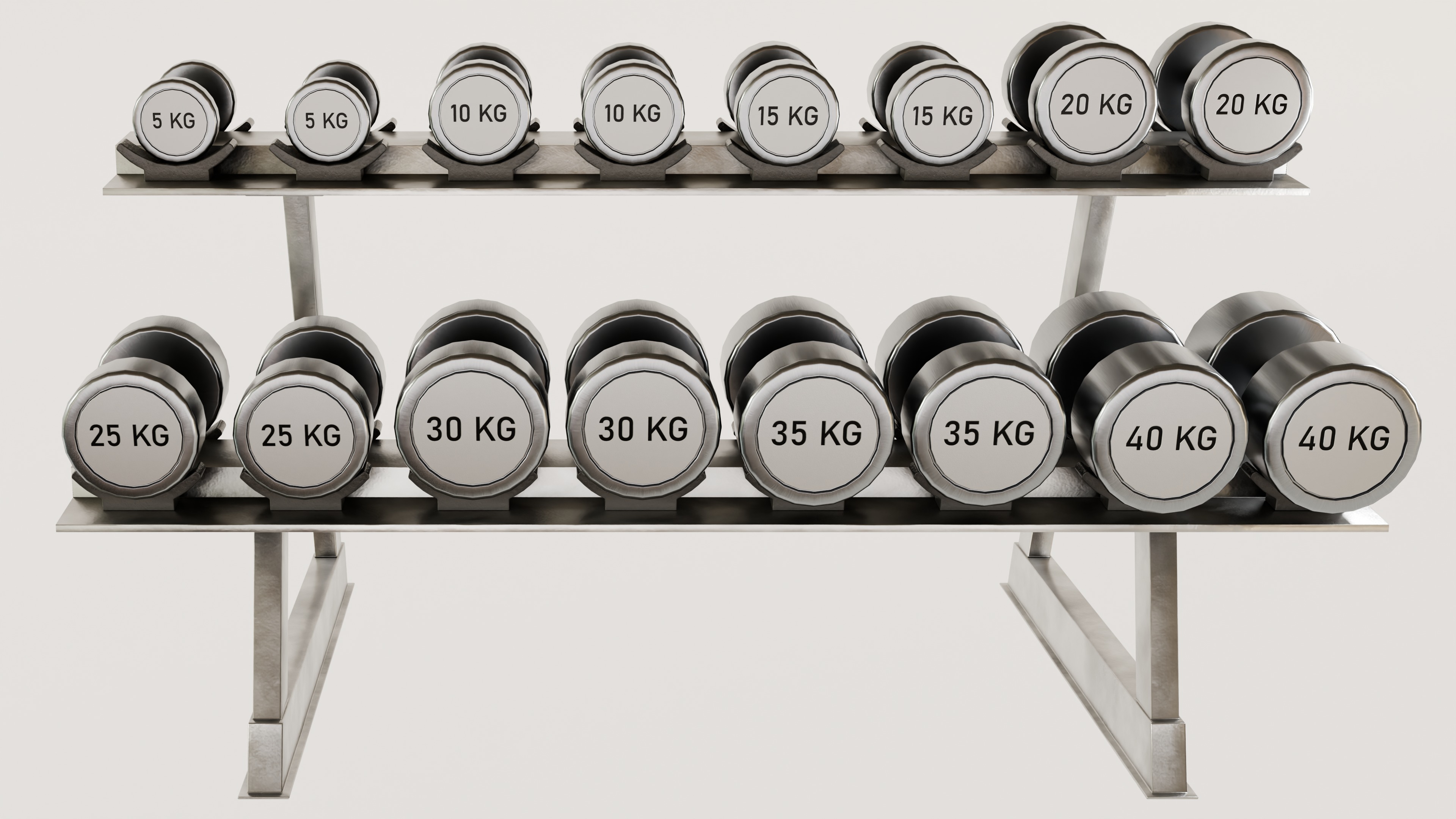GYM Weights 3D Model Collection_27