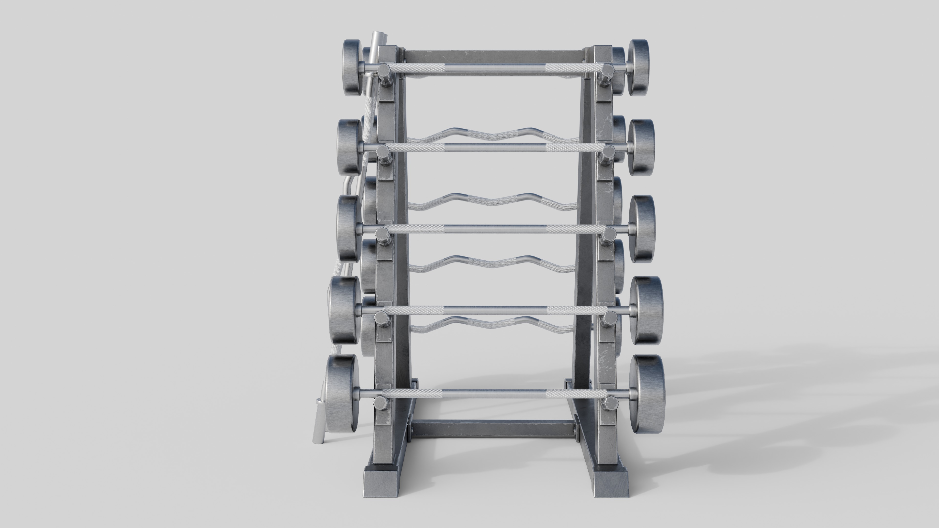 GYM Weights 3D Model Collection_3