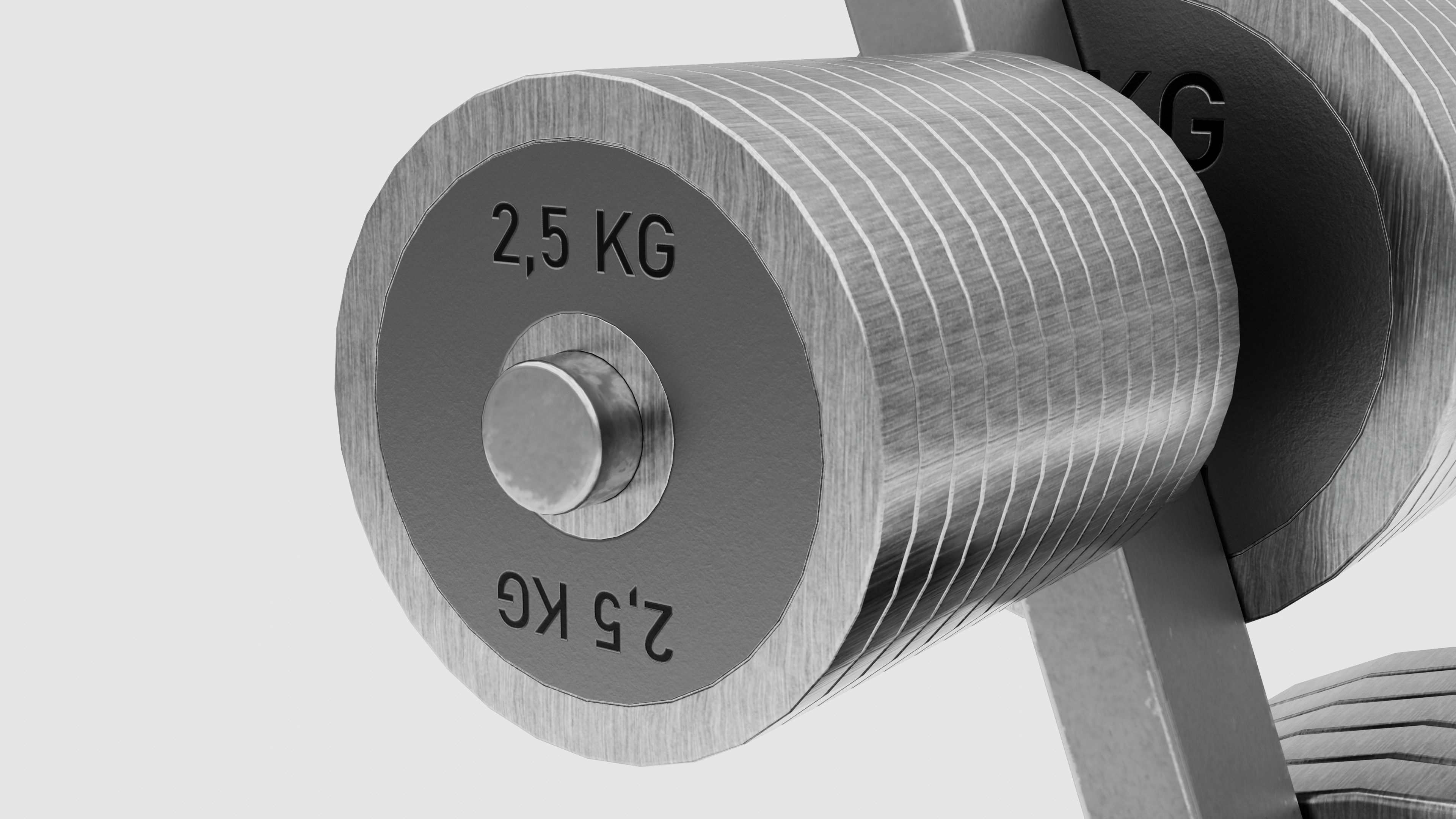 GYM Weights 3D Model Collection_24
