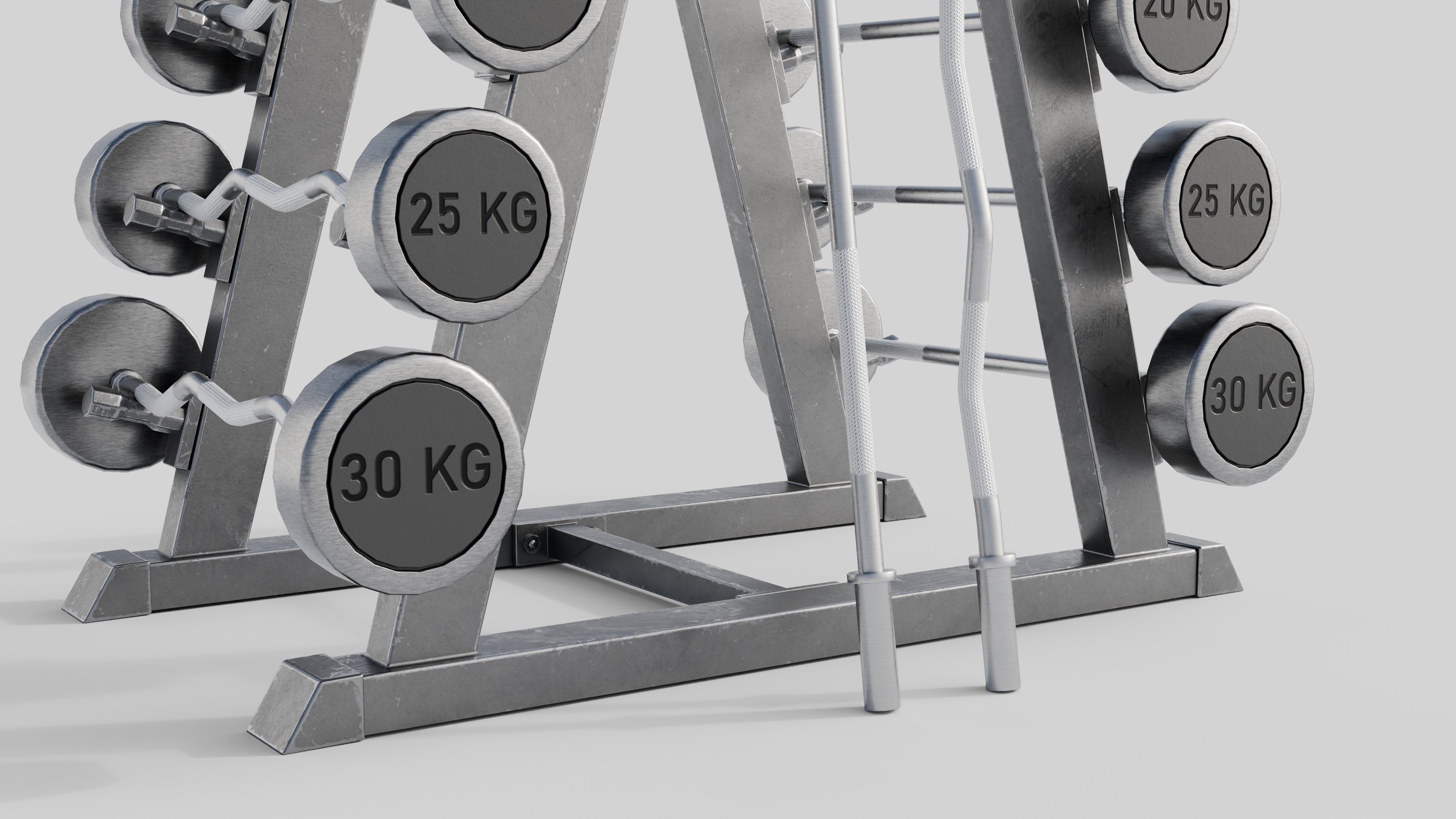 GYM Weights 3D Model Collection_8