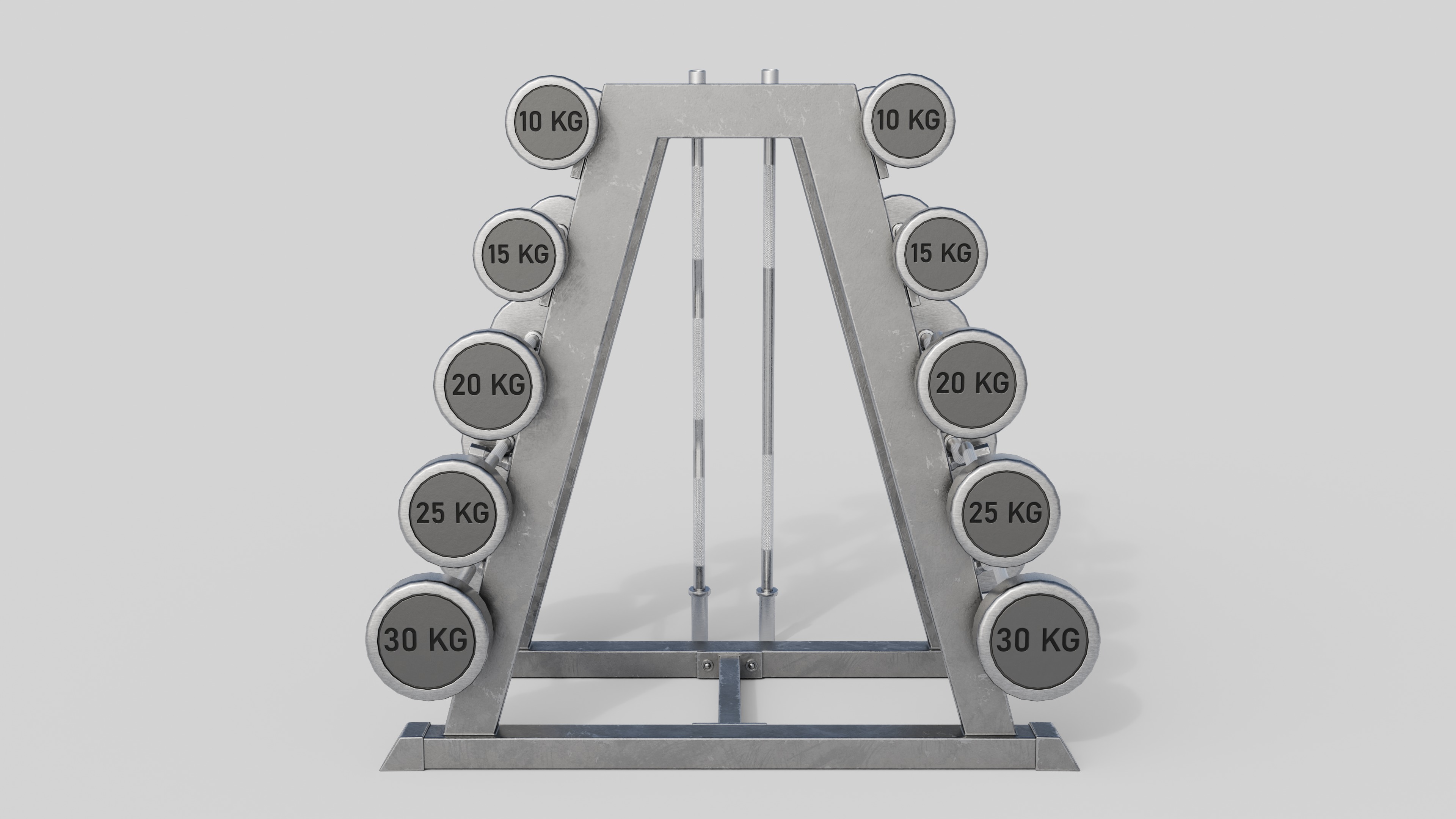 GYM Weights 3D Model Collection_5