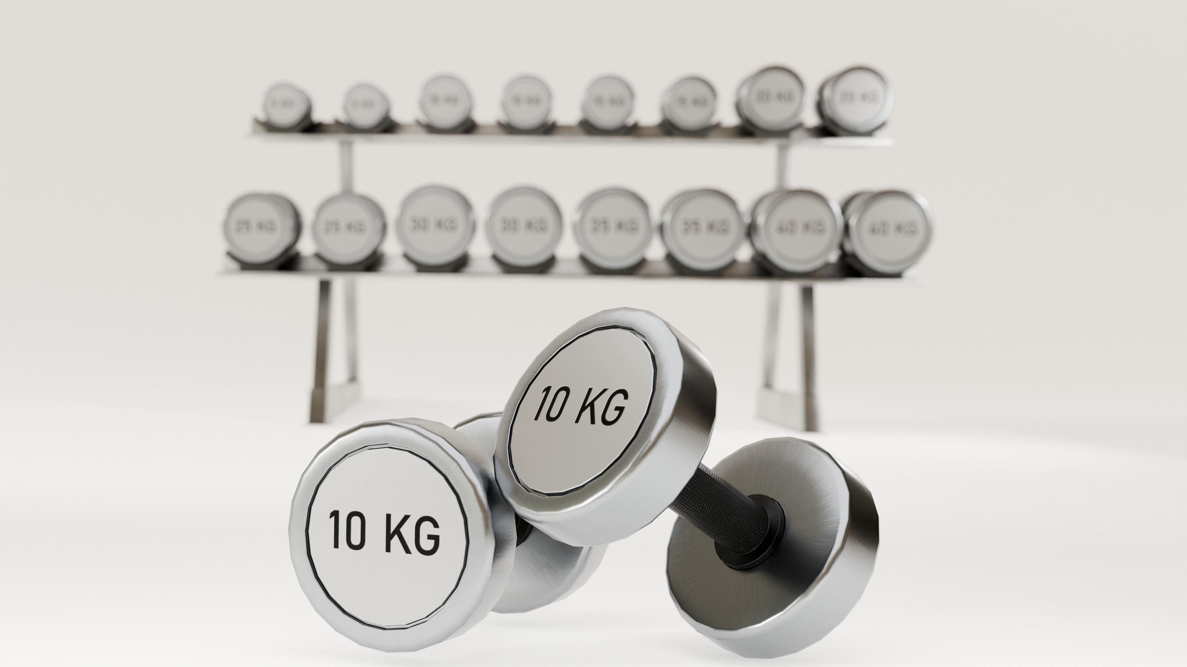 GYM Weights 3D Model Collection_39