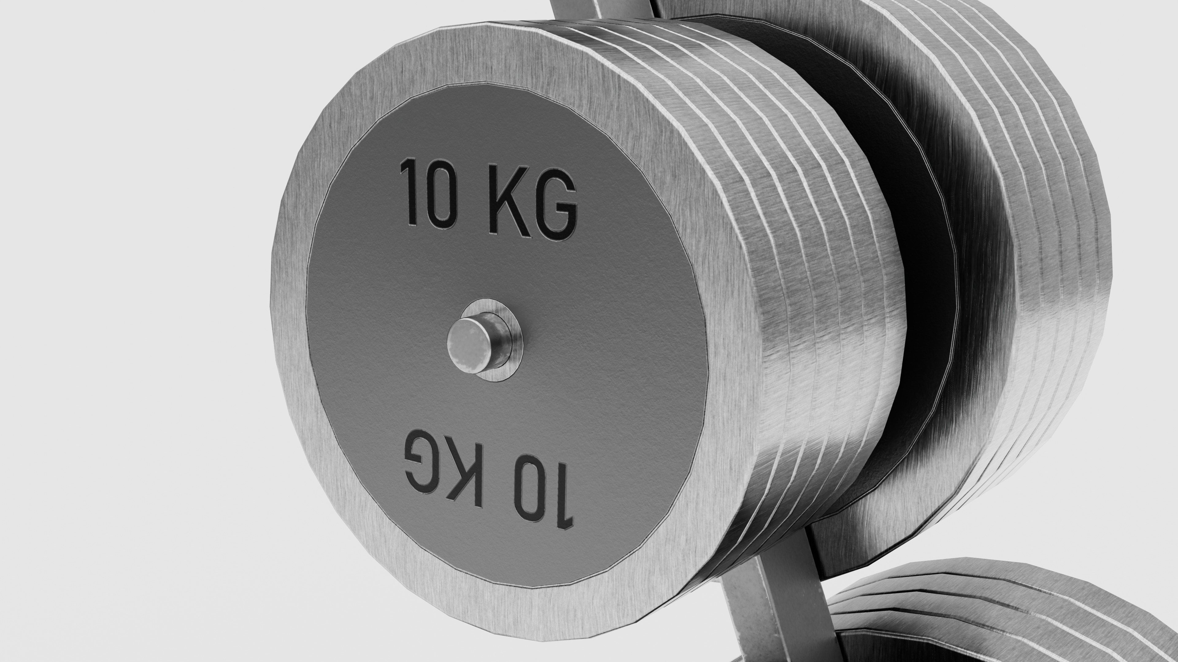 GYM Weights 3D Model Collection_28