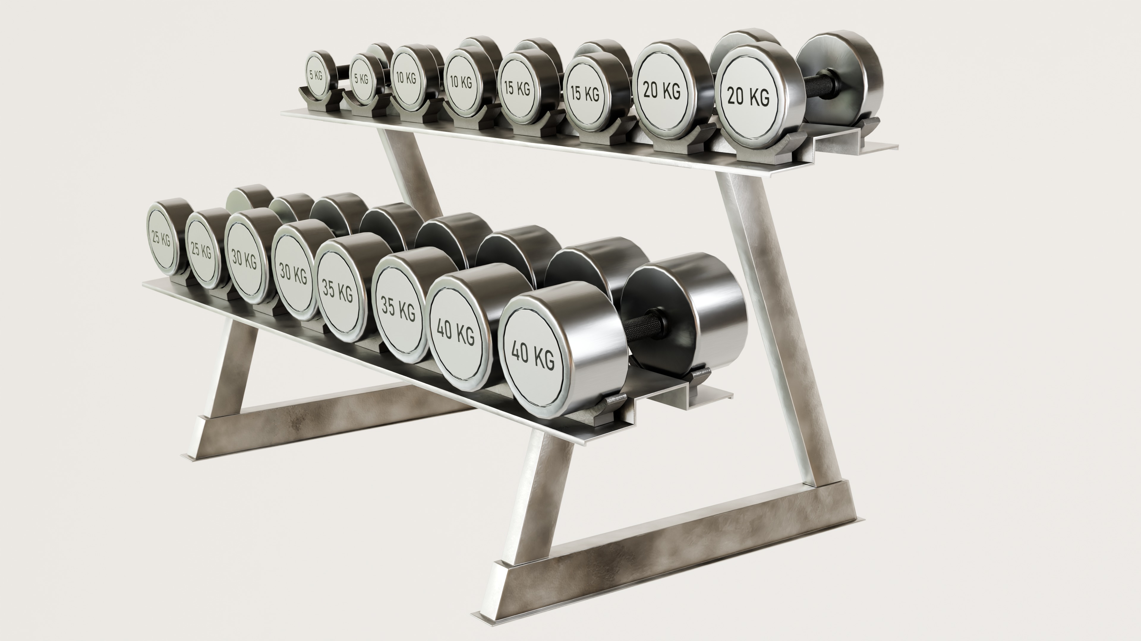 GYM Weights 3D Model Collection_37