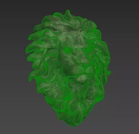 Lions head Free 3D model