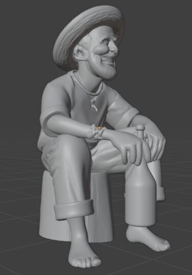 Preto Velho Umbanda 3D print model_2