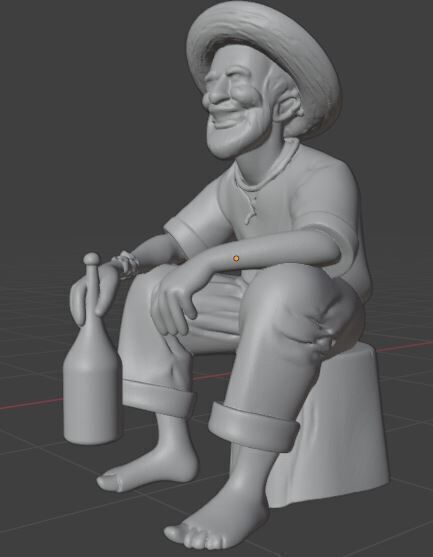 Preto Velho Umbanda 3D print model_1