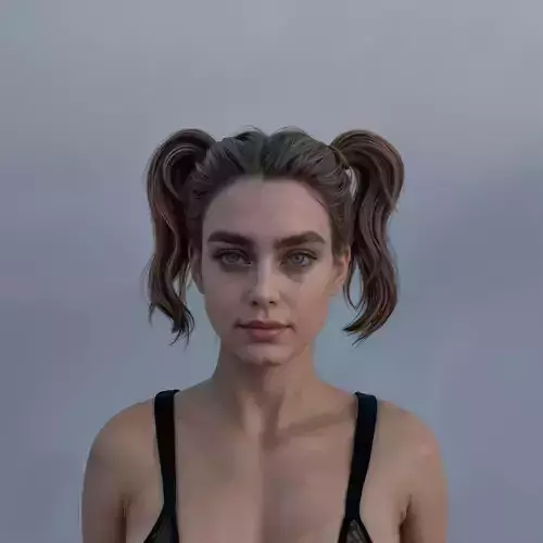 Isabella - Fantasy Elf-Inspired Model Low-poly 3D model