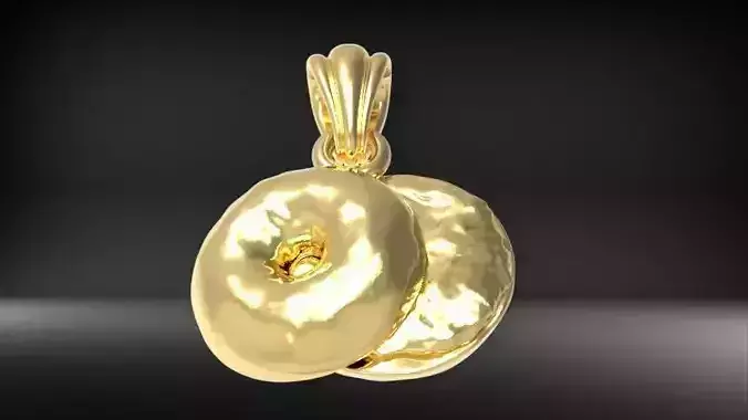 Bagel Pendant Necklace Jewelry