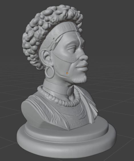 Orixa Oxossi 3D print model_2