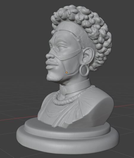 Orixa Oxossi 3D print model_3