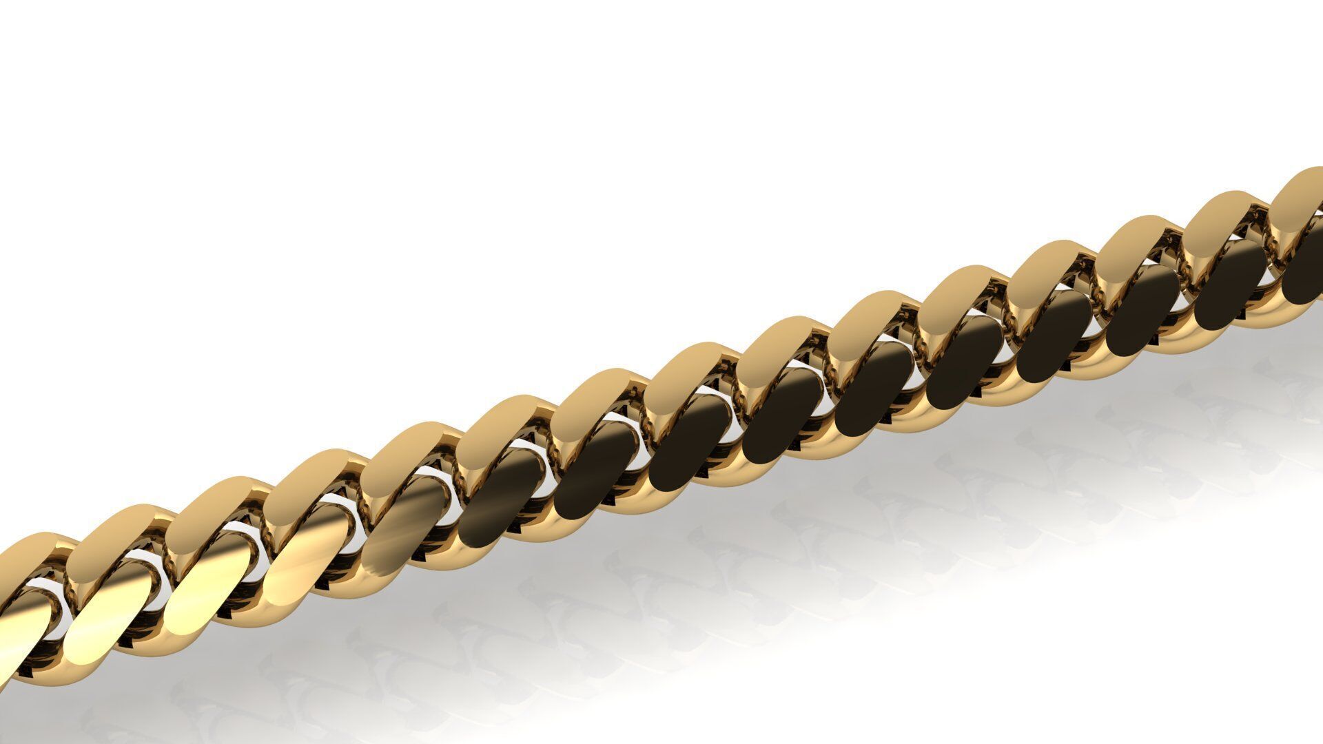 cuban chain 7mm 3D print model_4