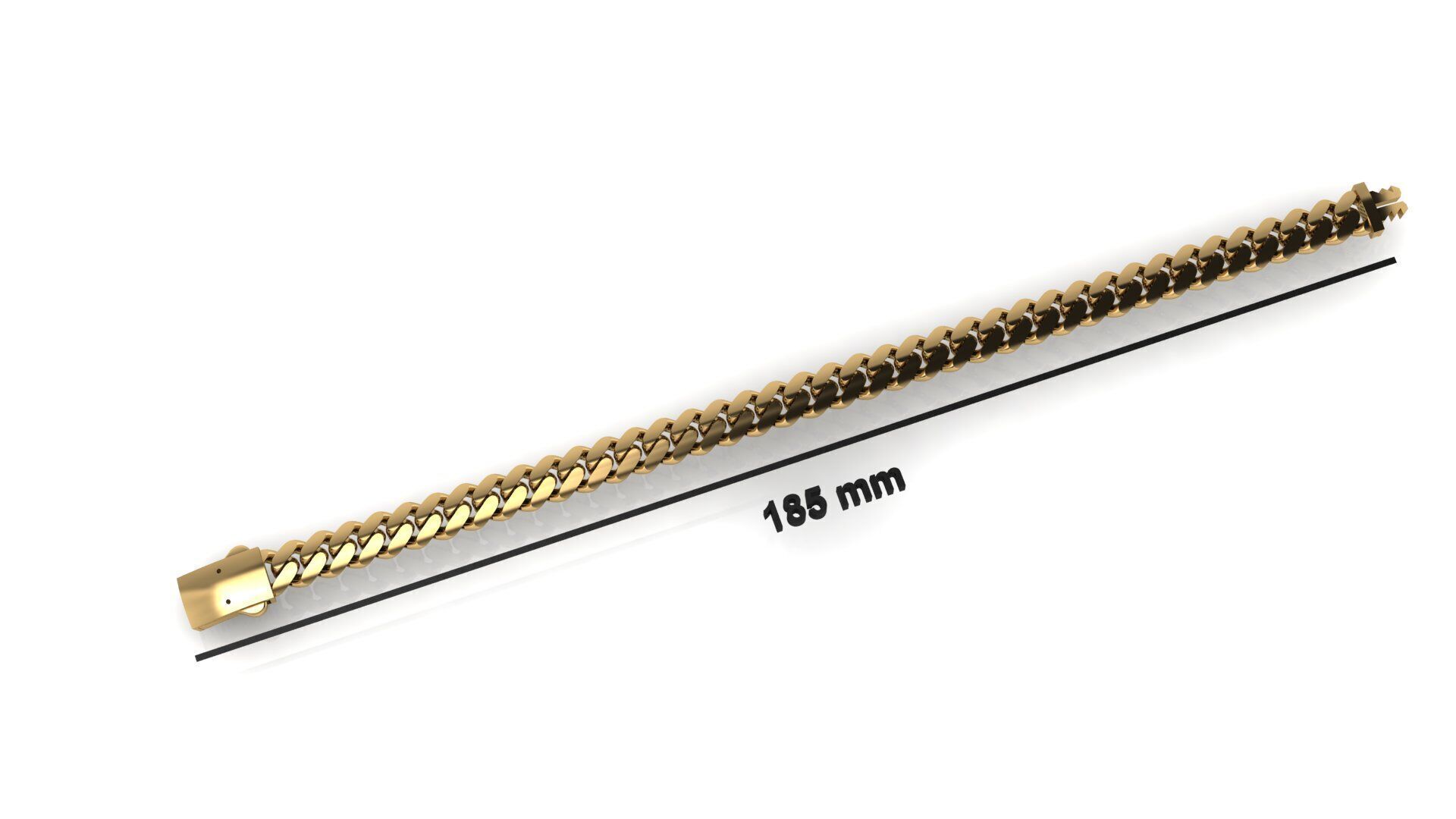 cuban chain 7mm 3D print model_6