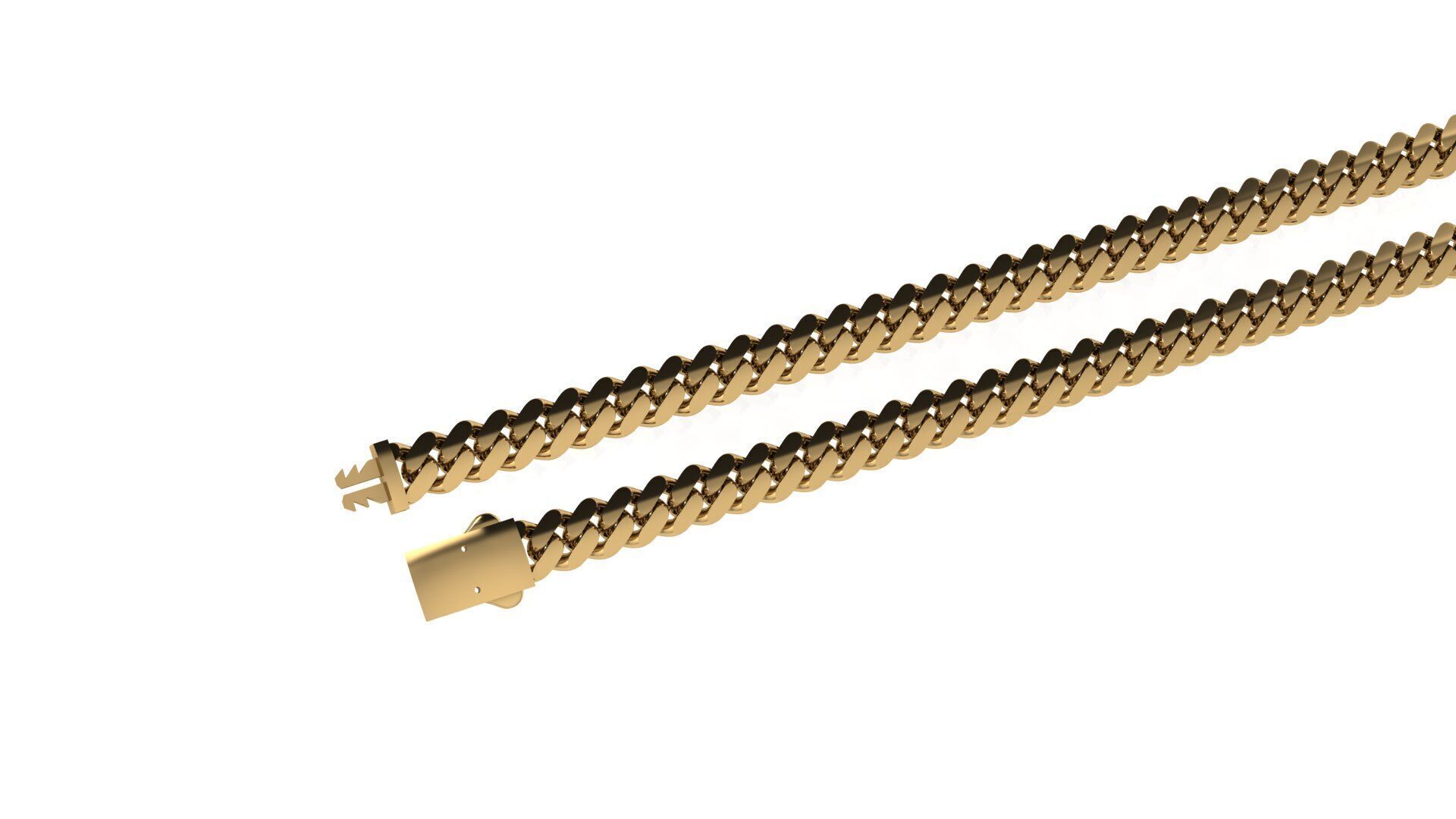 cuban chain 7mm 3D print model_3