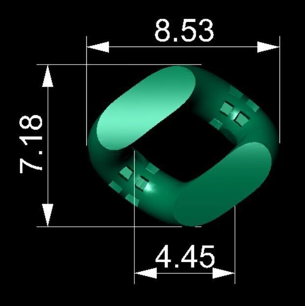 cuban chain 7mm 3D print model_8