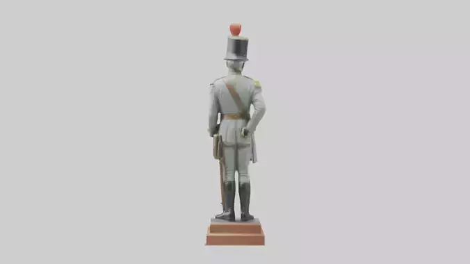 Historic Soldier Statue model