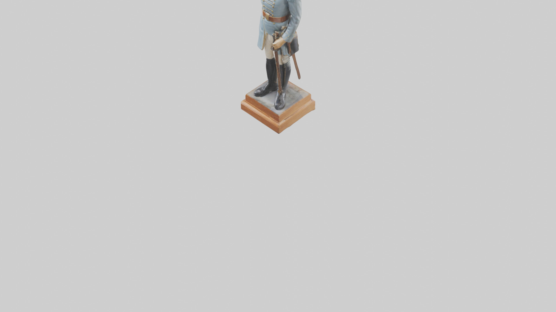 Historic Soldier Statue model Low-poly 3D model_5