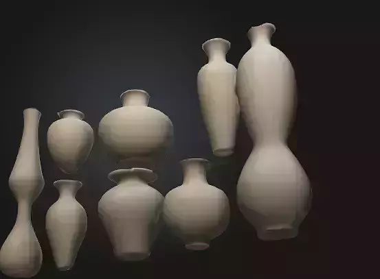 3D Ceramic Vase Collection Timeless Elegance
