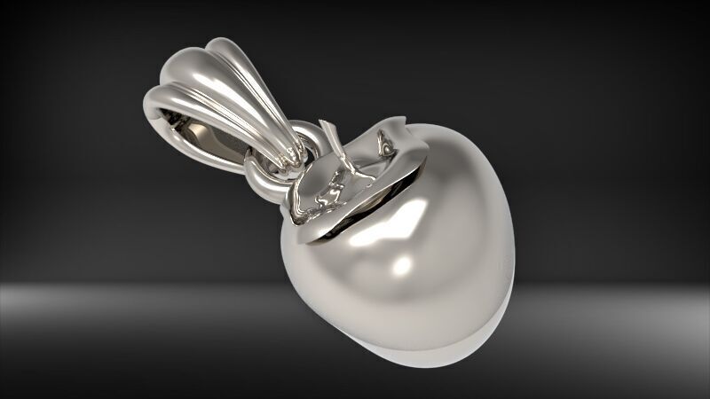 Persimmon Charm Pendant 3D print model_10