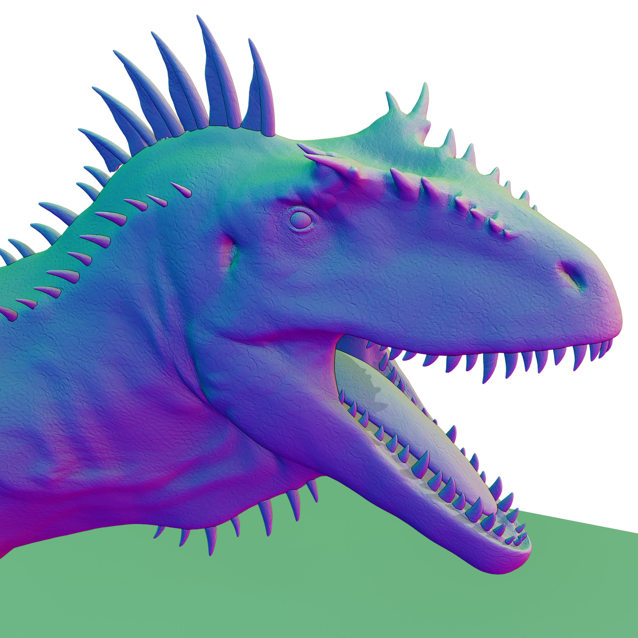 3D Printable Carcharodontosaurus Miniature 3D print model_4