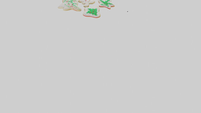 Holiday Sugar Cookies model Low-poly 3D model 4