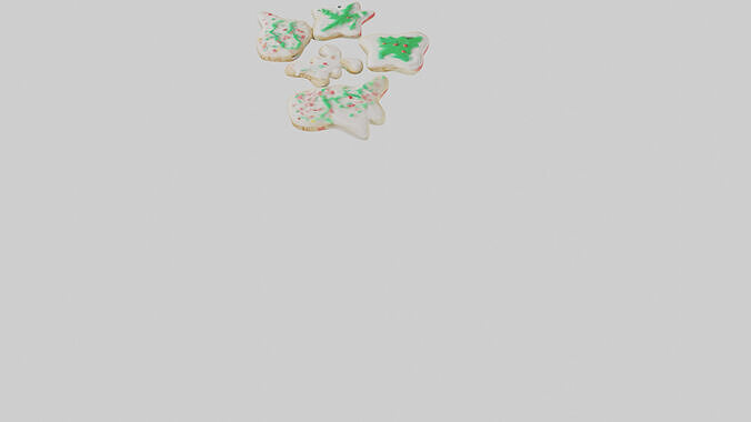 Holiday Sugar Cookies model Low-poly 3D model 6