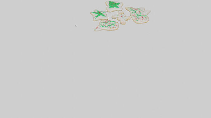 Holiday Sugar Cookies model Low-poly 3D model 7
