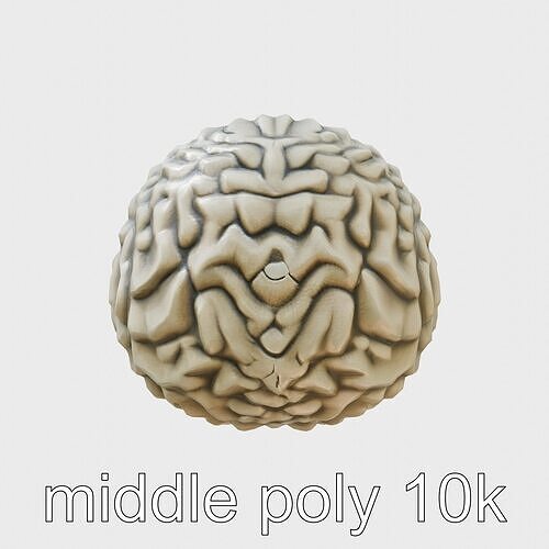 Serene Face Profile Sculpture for Meditation Environments Low-poly 3D model