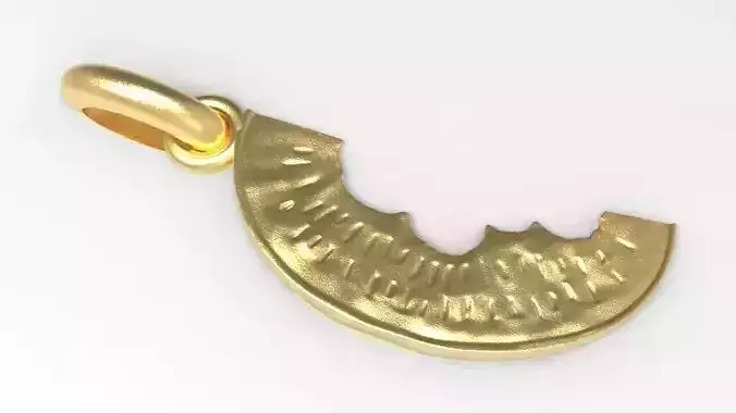 Watermelon Slice Pendant 3D print model