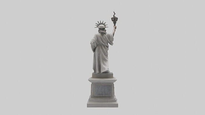 Hope for Freedom statue model Low-poly 3D model