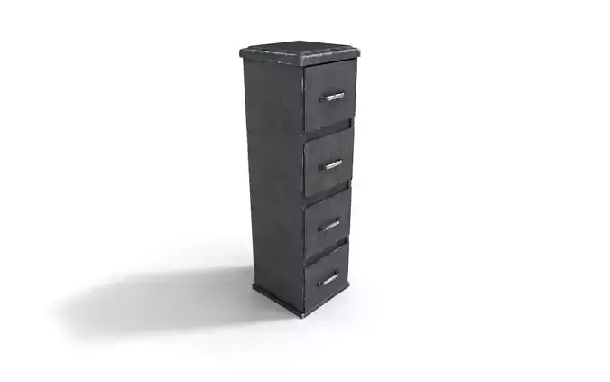 Office Cabinet  Low-poly 3D model