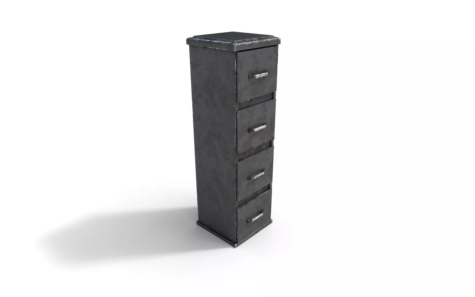 Office Cabinet  Low-poly 3D model_0