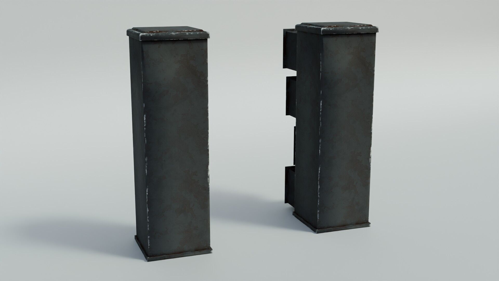 Office Cabinet  Low-poly 3D model_9