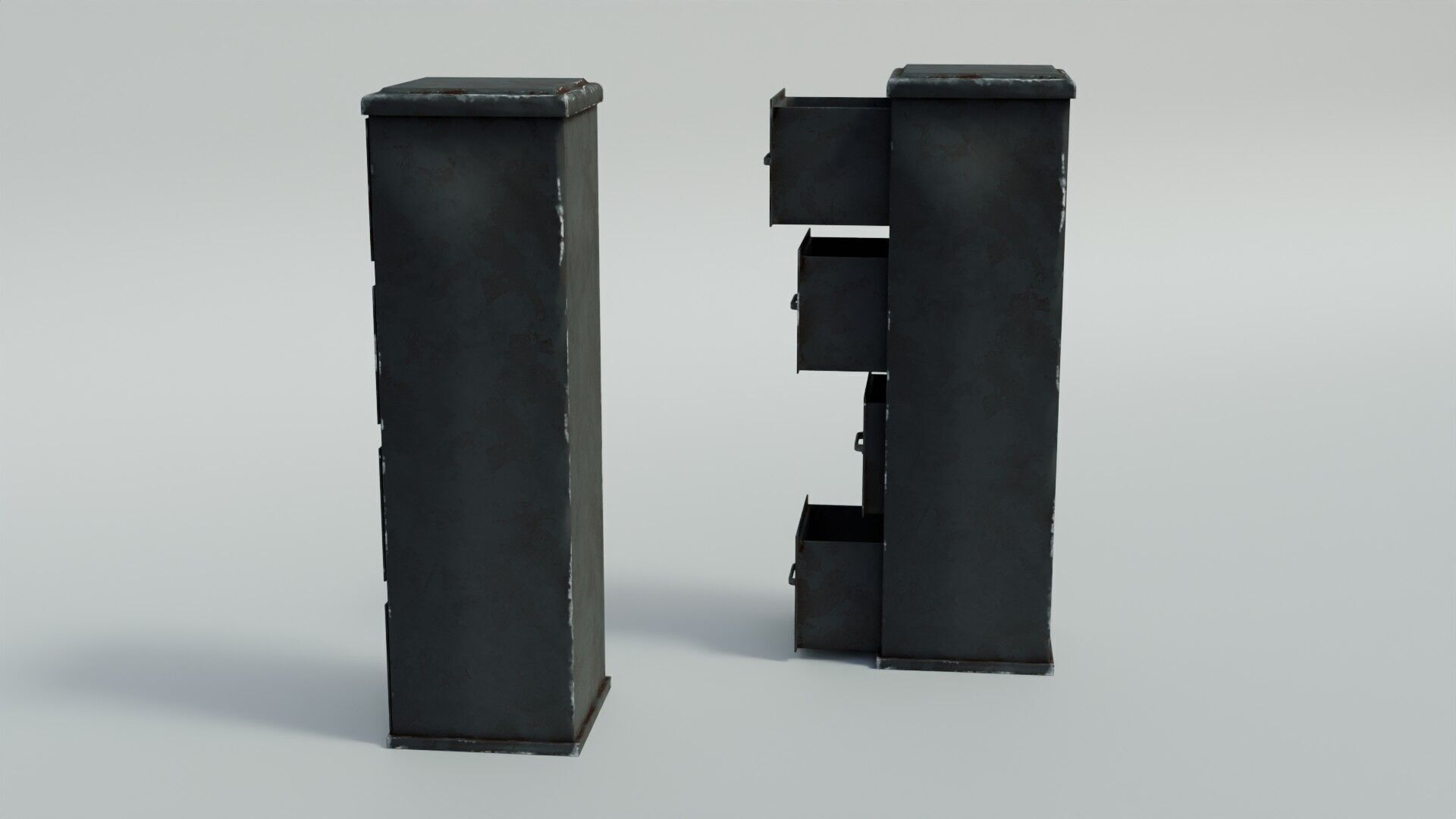 Office Cabinet  Low-poly 3D model_11