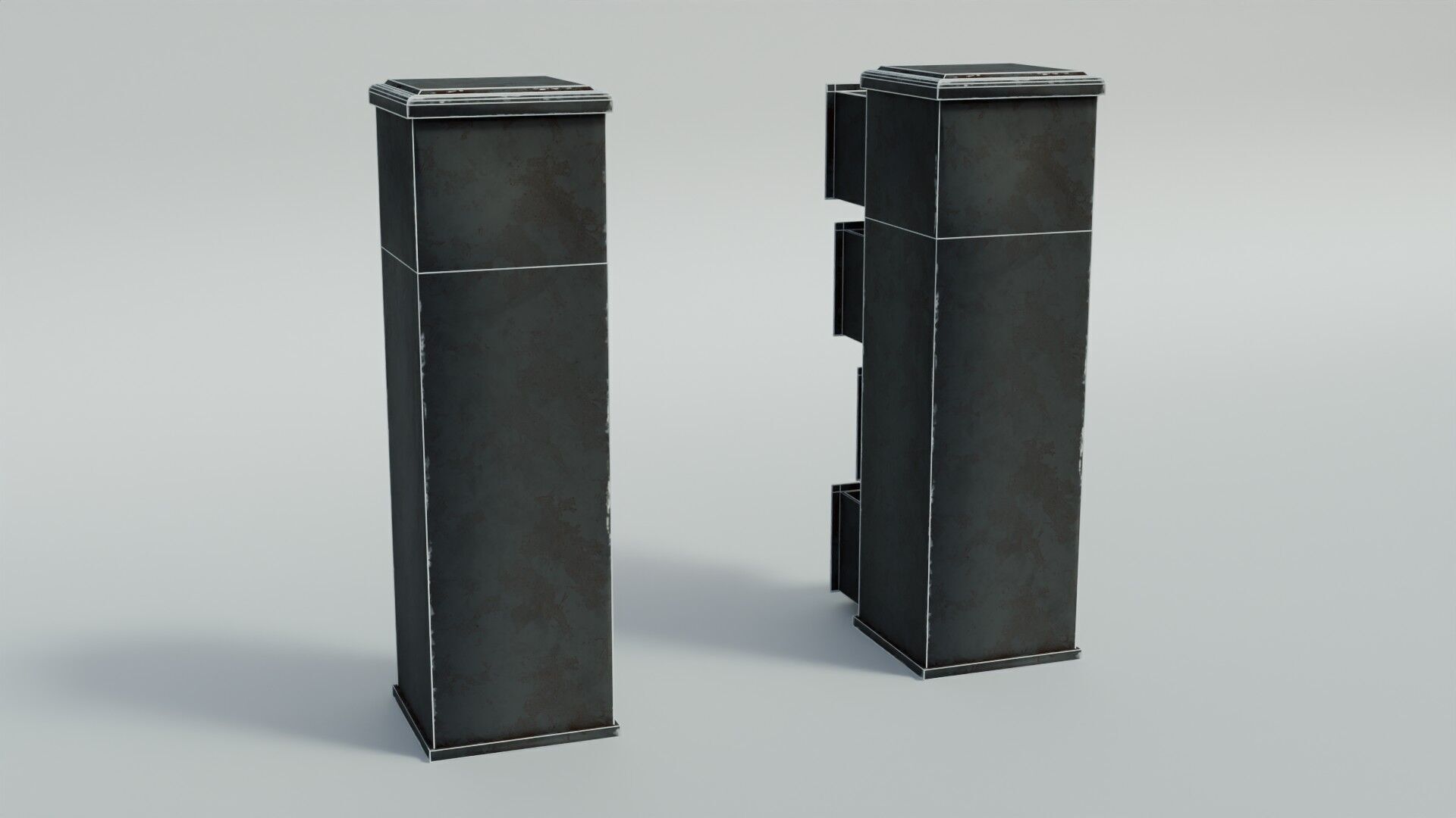 Office Cabinet  Low-poly 3D model_26