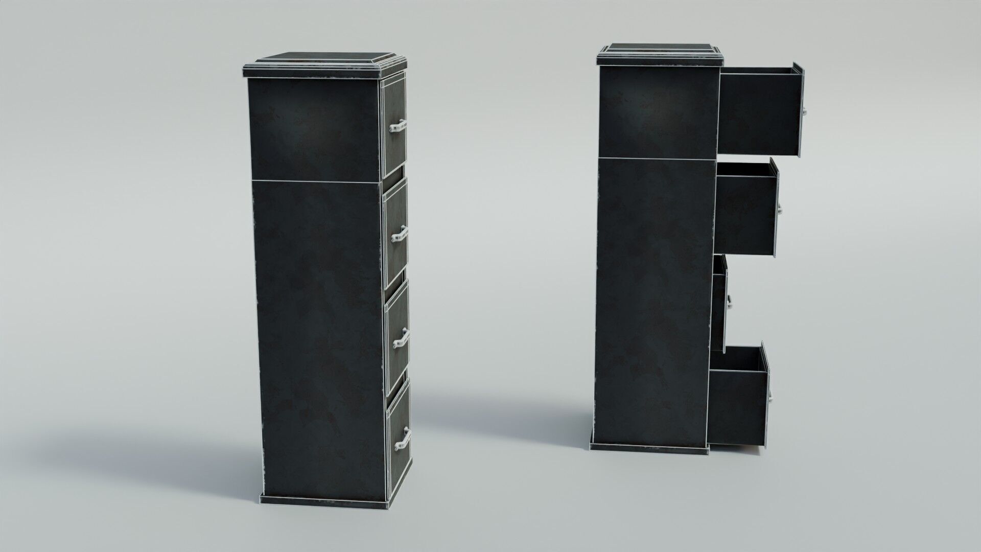 Office Cabinet  Low-poly 3D model_22