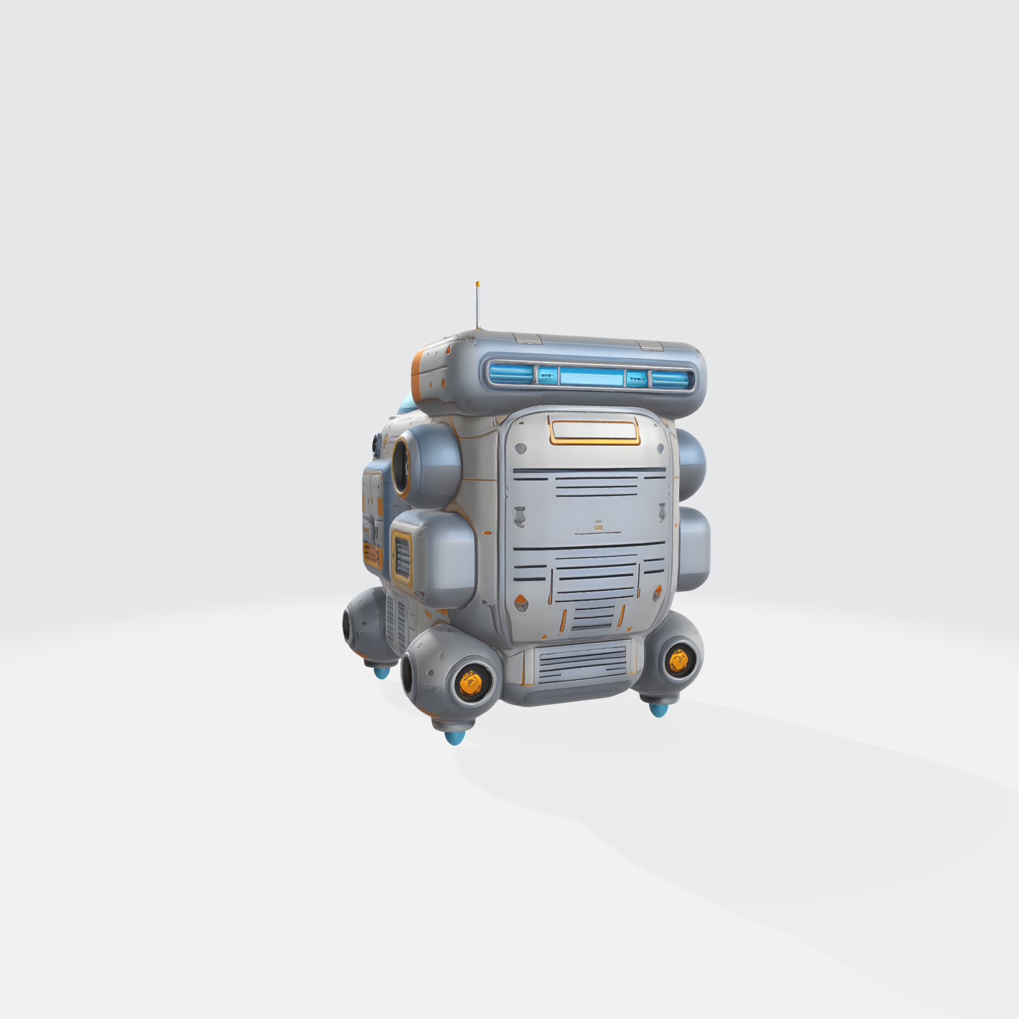 Futuristic Underwater Vehicle 3D model_2