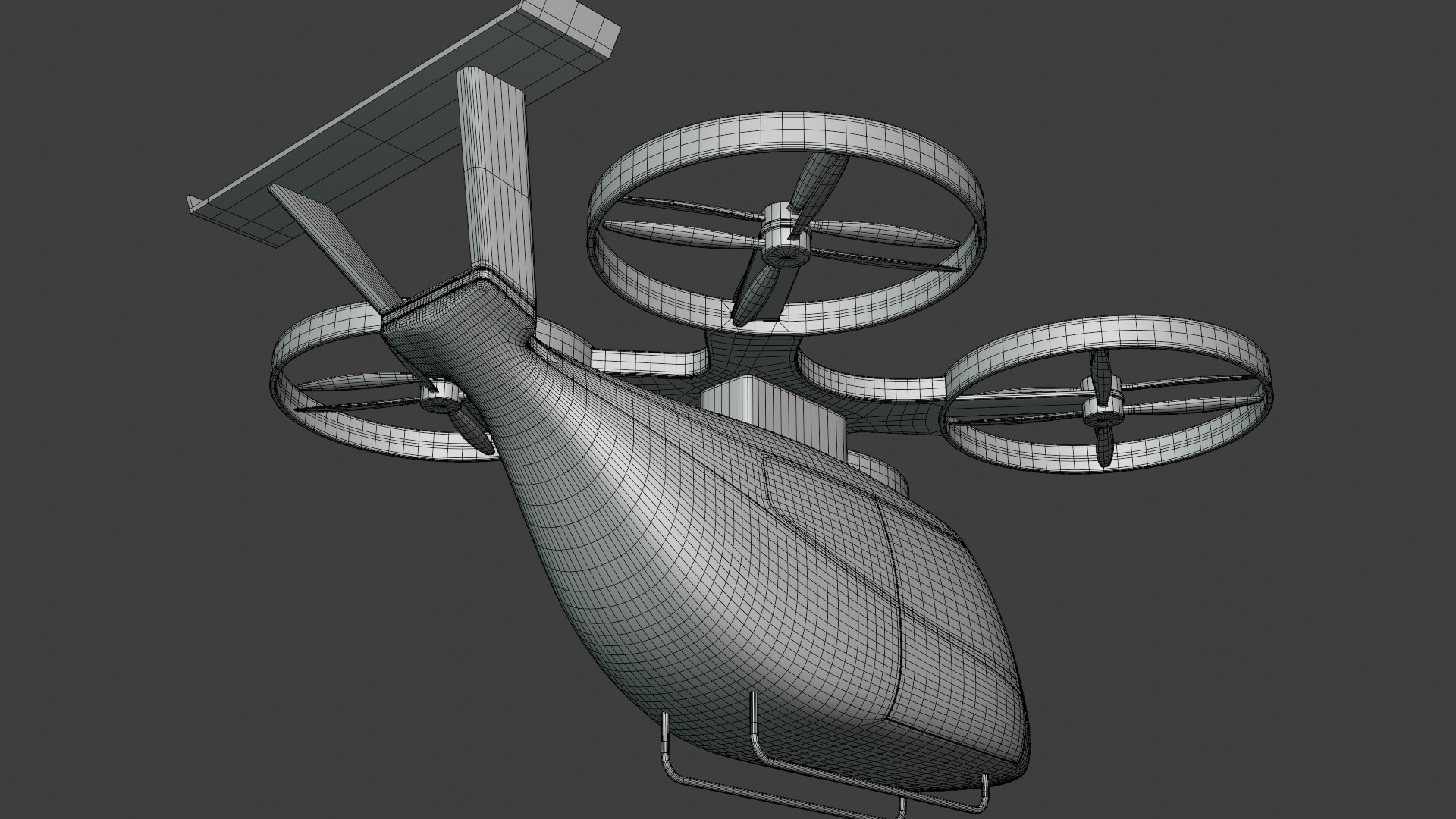 Air taxi 2025 PBR 3D model_3