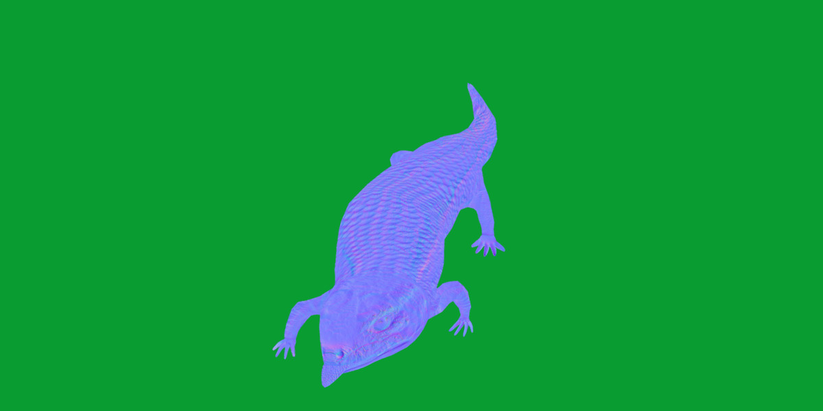 Blue Tongued Skink Low-poly 3D model_7