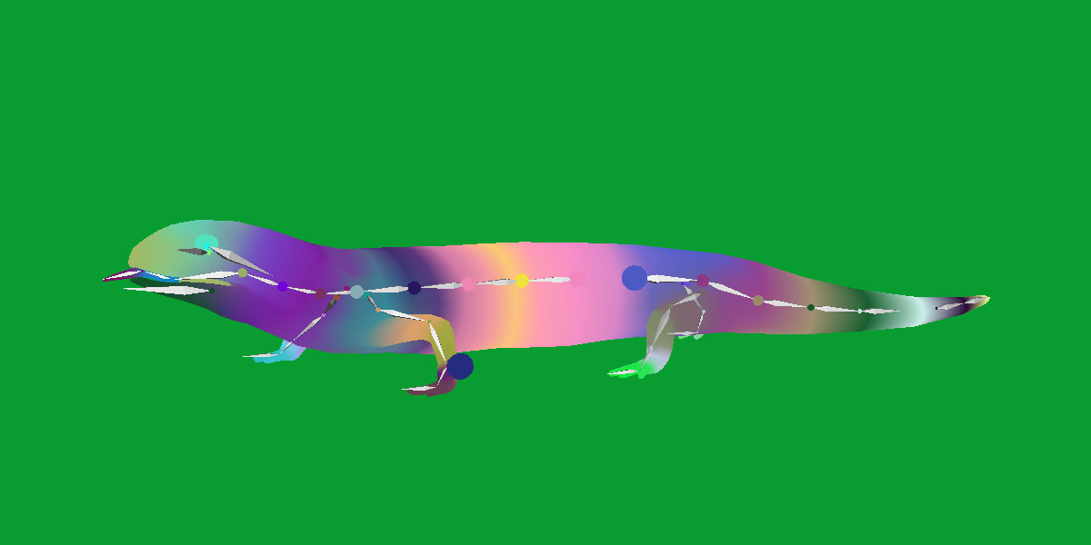 Blue Tongued Skink Low-poly 3D model_24