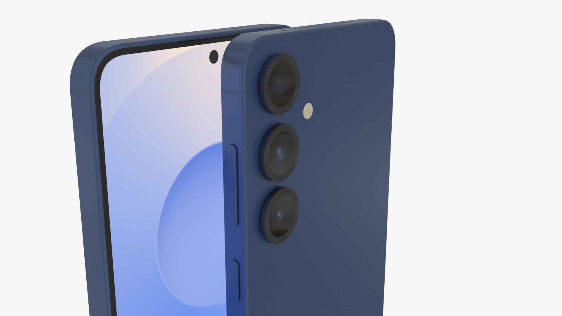 Galaxy S25 Plus Navy Low-poly 3D model_7