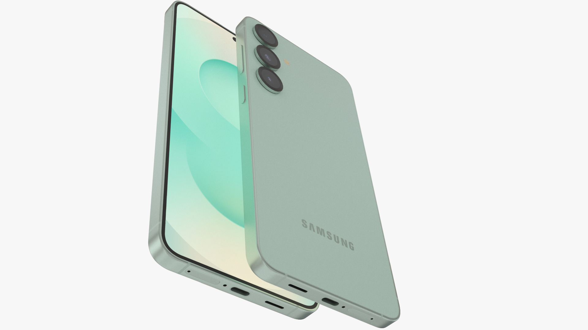 Galaxy S25 Plus Mint Low-poly 3D model_8