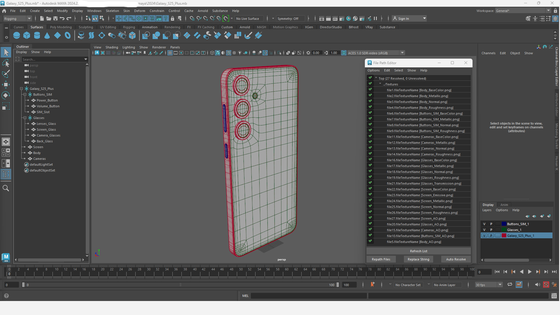 Galaxy S25 Plus Mint Low-poly 3D model_16