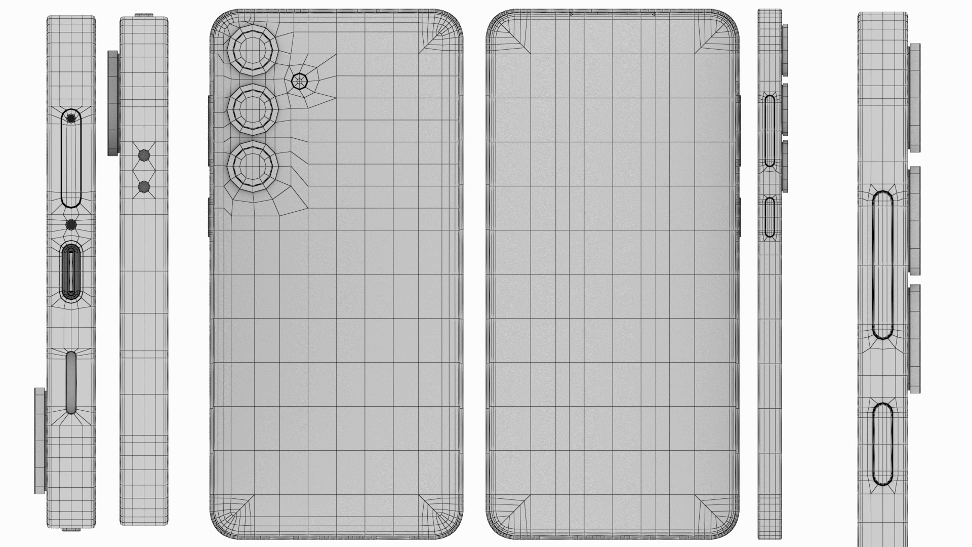 Galaxy S25 Plus Mint Low-poly 3D model_9