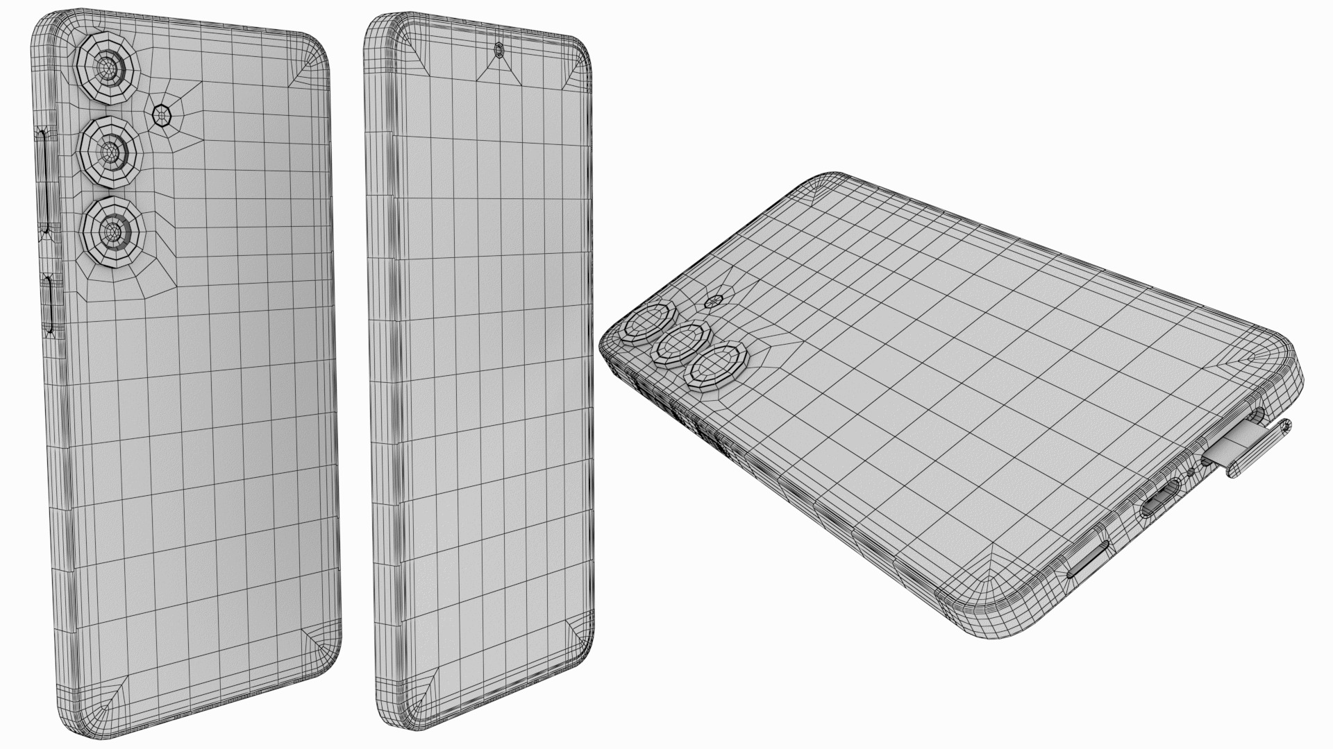 Galaxy S25 Plus Mint Low-poly 3D model_11